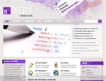 Tablet Screenshot of iwebix.de